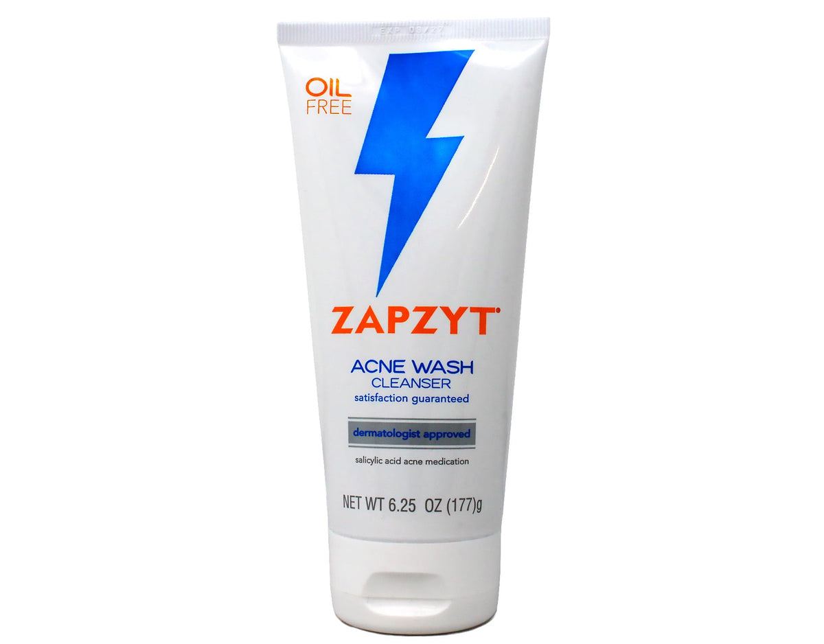ZapZyt on bathroom counter conveying daily skincare routine