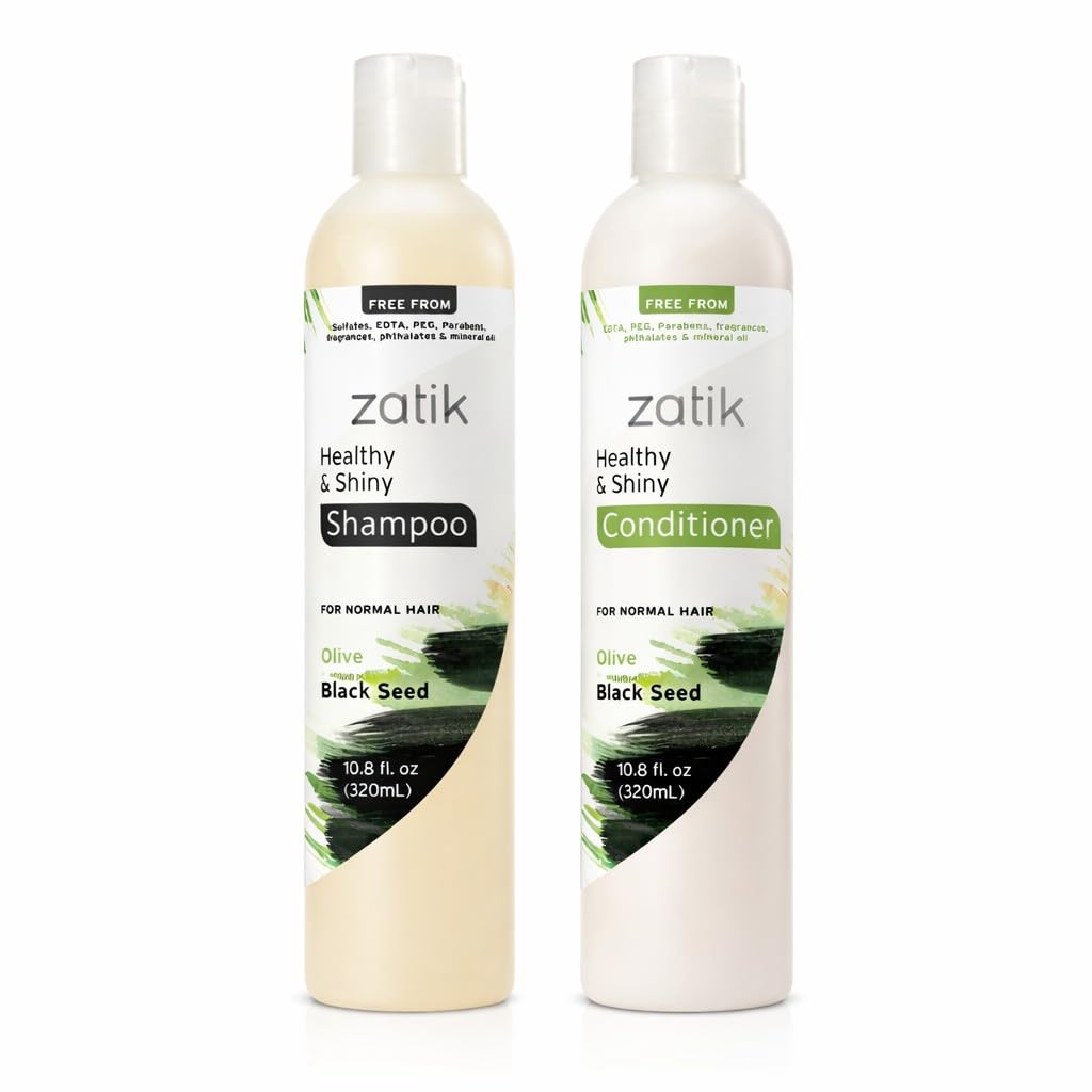 zatik front packaging showing shampoo and conditioner and clear benefits