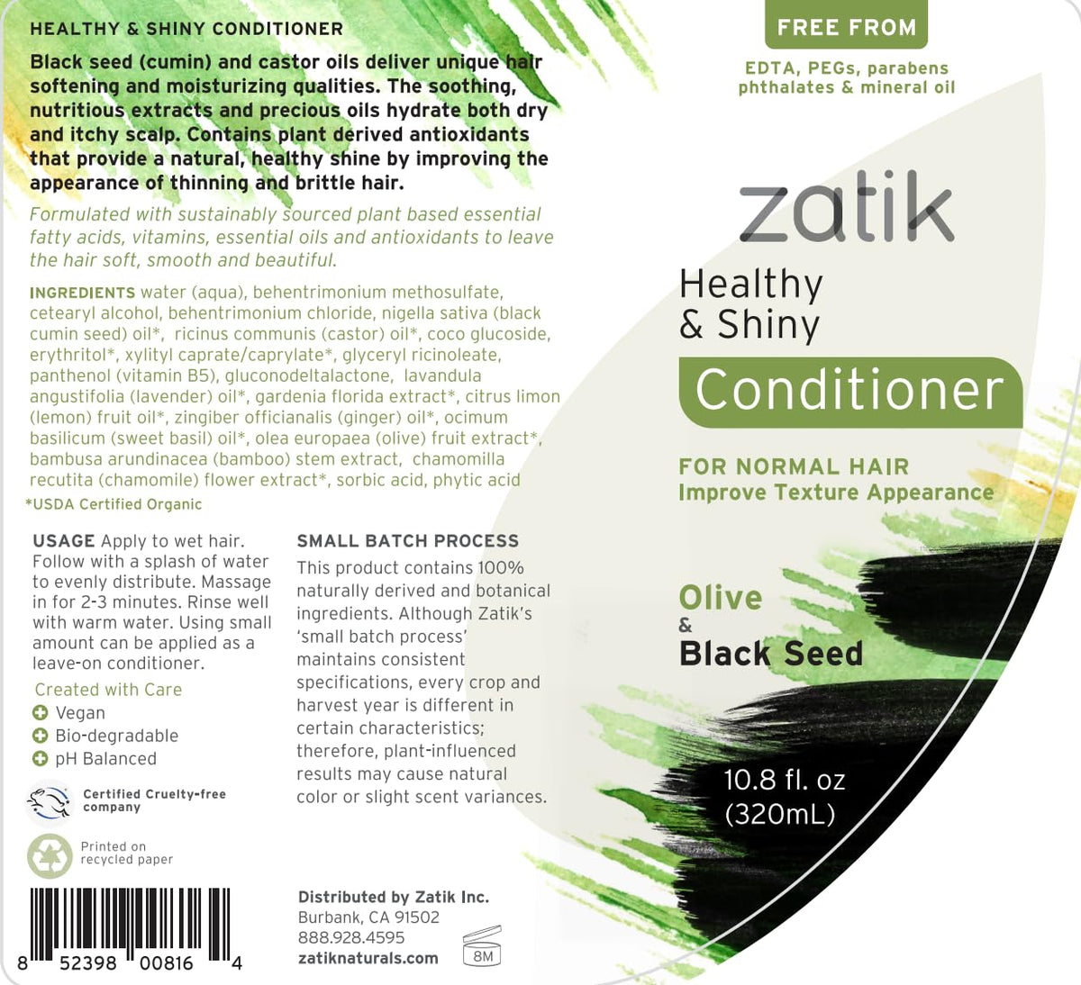 zatik olive and black seed ingredients displayed for nourishing benefits