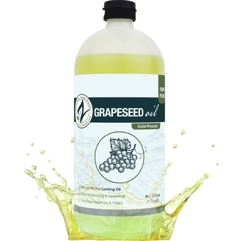Zatural front bottle label view showing brand and clear oil benefits