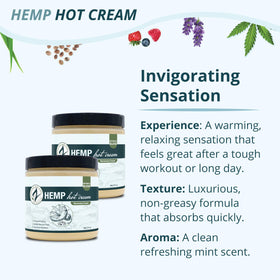 Zatural hot cream being applied to hand for targeted muscle and joint comfort