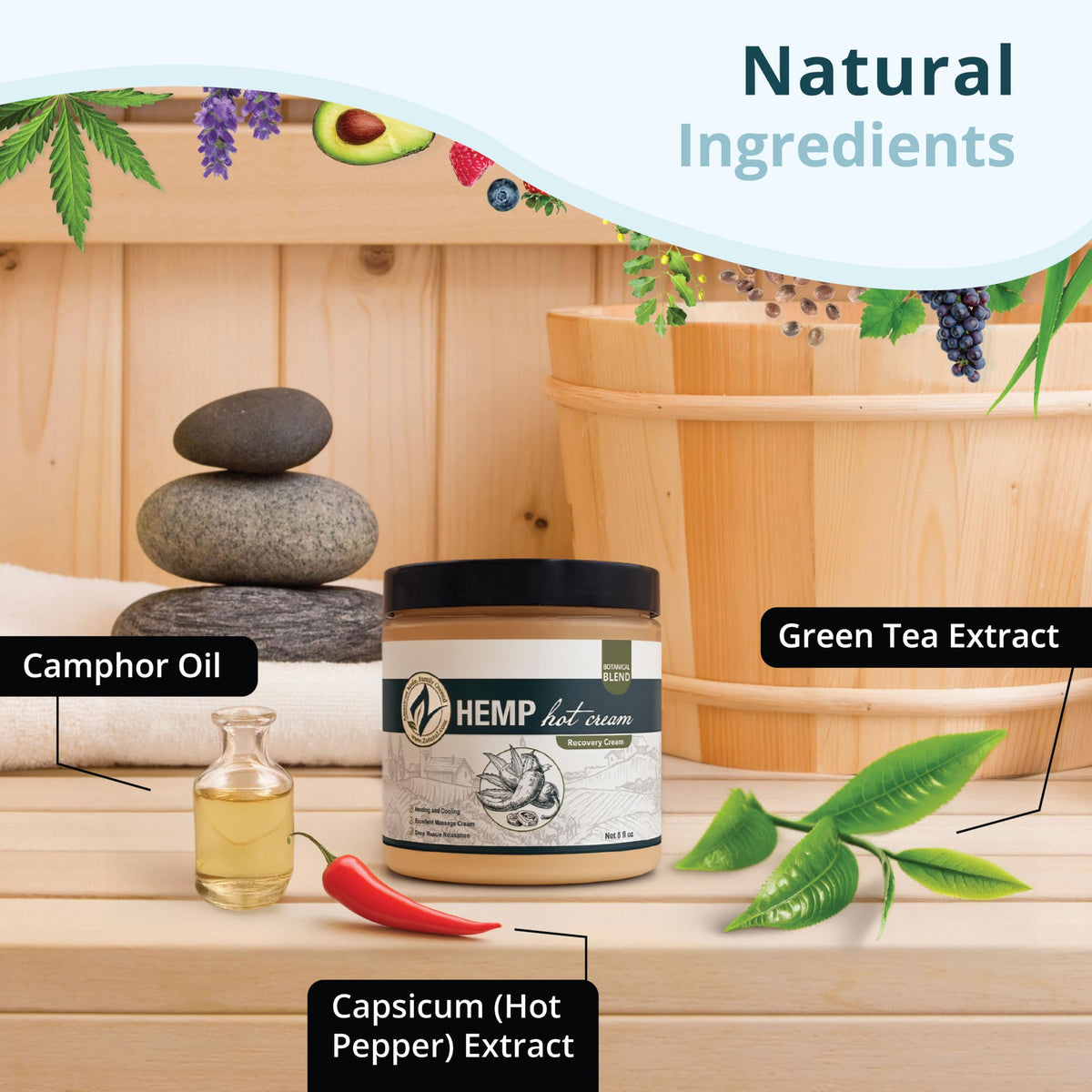 Zatural product label close-up showing ingredient list and organic claims