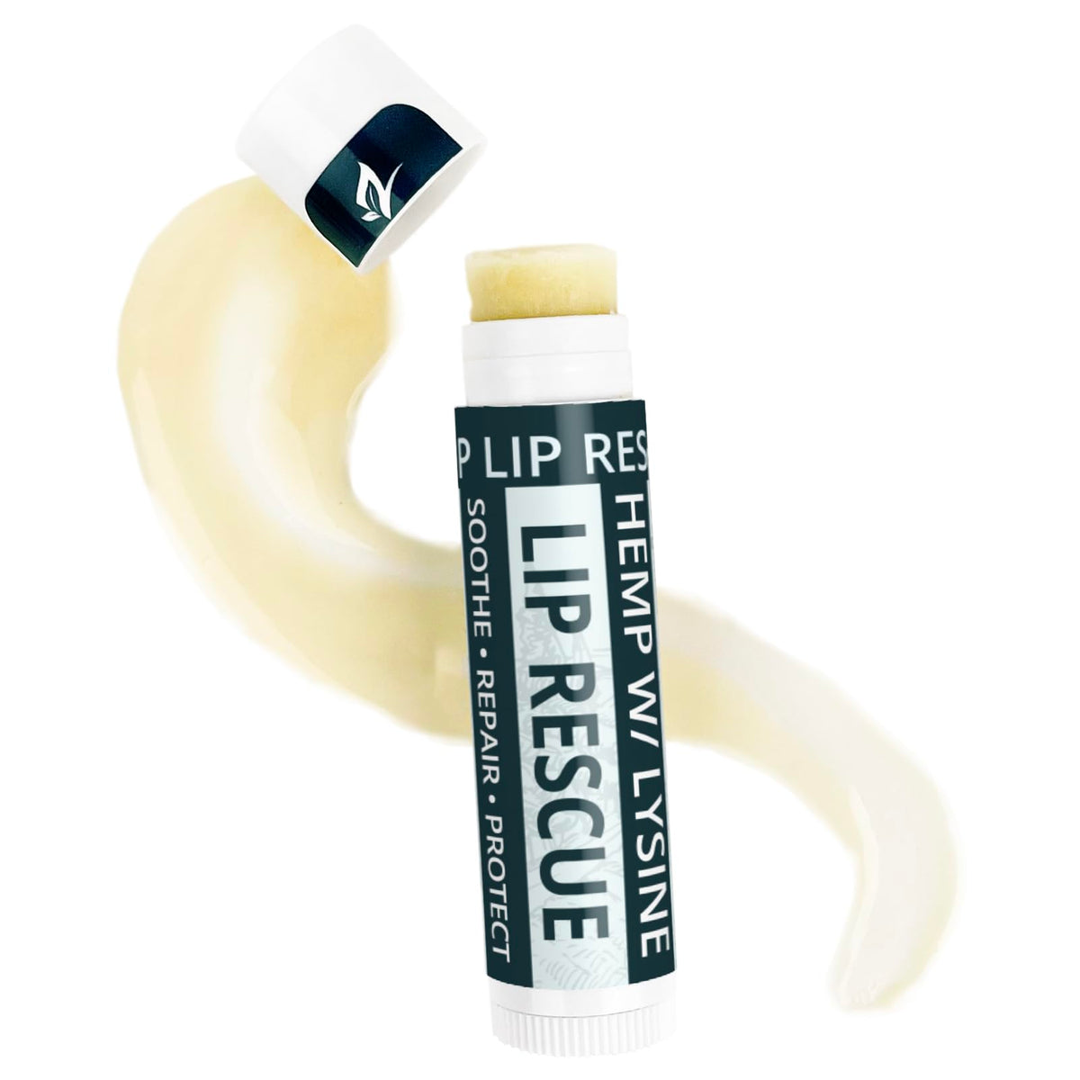 Zatural tube open revealing balm surface and easy, smooth application