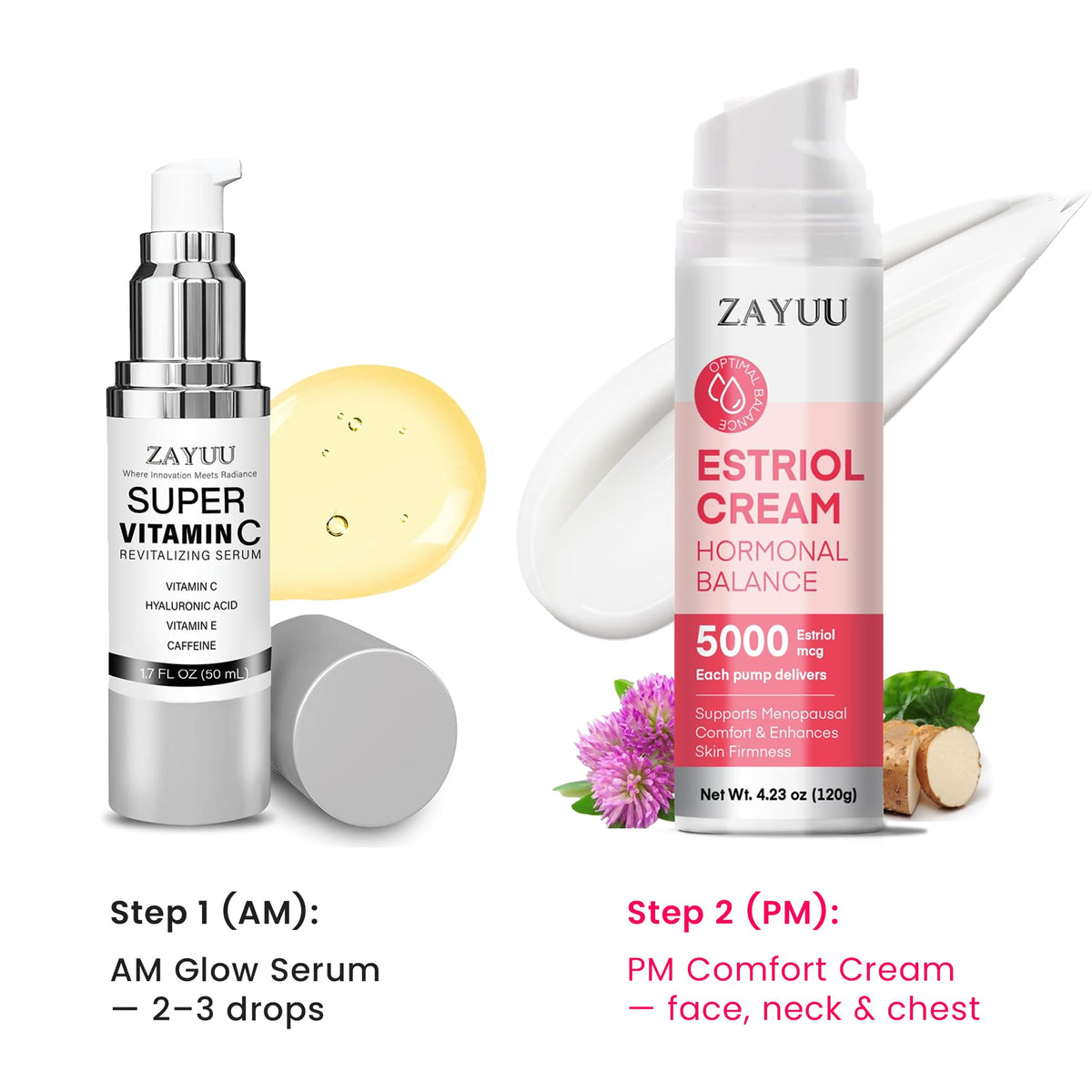 ZAYUU lifestyle image with glowing skin demonstrating brightening effect