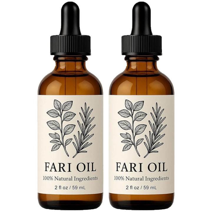 zdiwond Fari Oil front bottles showing two-pack and packaging benefits
