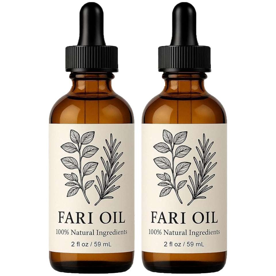 zdiwond Fari Oil front bottles showing two-pack and packaging benefits