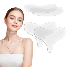 ZDQULX front packaging showing four silicone neck and chest pads and benefits