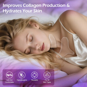 ZDQULX pad applied to neck demonstrating comfortable overnight wear