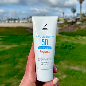 Zealios label detail image shows ingredient list and fragrance-free benefit