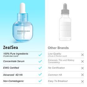 ZealSea label close-up with EWG certified seal emphasizing safe ingredients