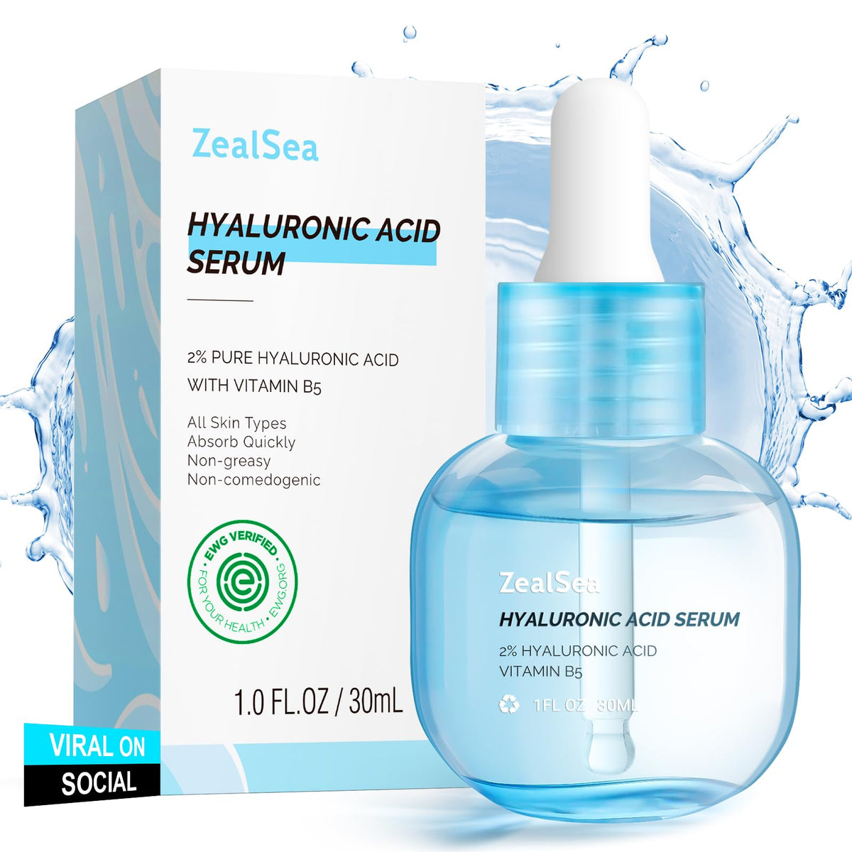 ZealSea front packaging 1 oz bottle showing clean formula benefit