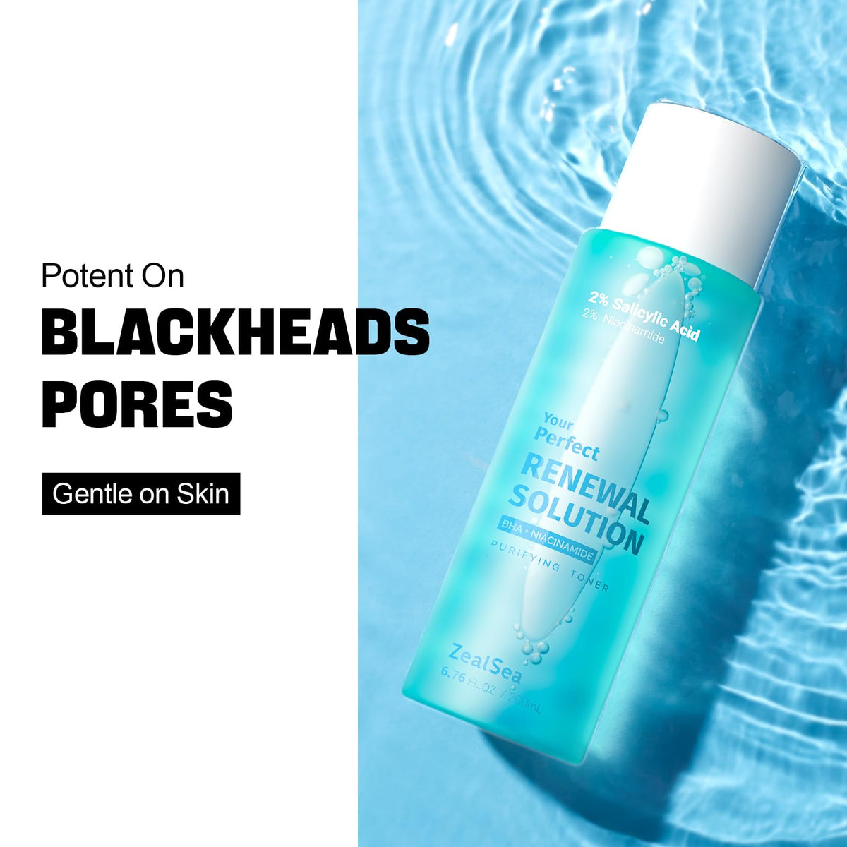 ZealSea texture close-up of toner fluid highlighting lightweight hydration