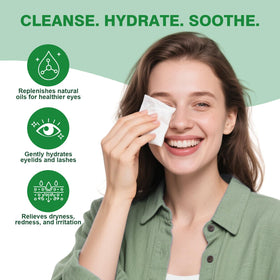 Zeefpod individually wrapped eye lid wipe packet for sanitary on-the-go use