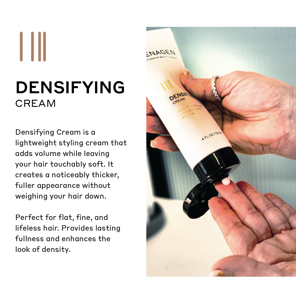Zenagen texture close-up demonstrating lightweight cream consistency