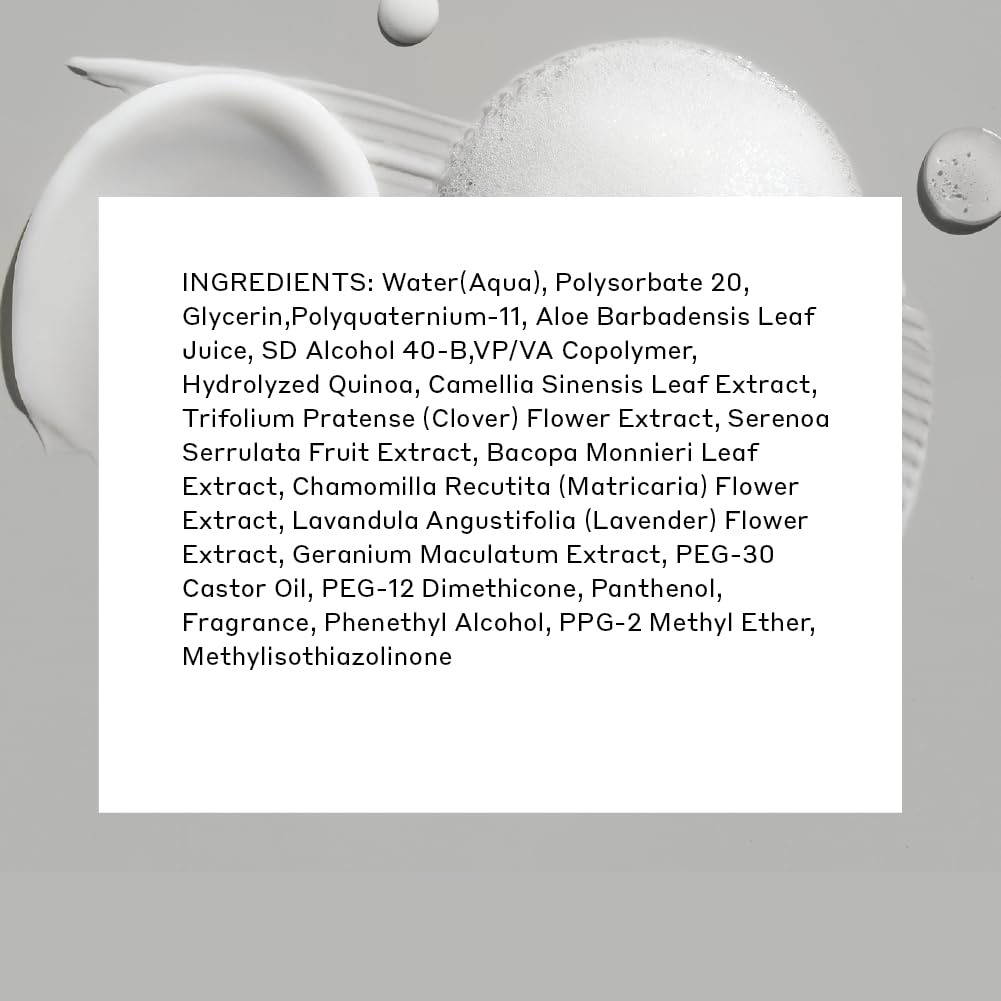 Zenagen foam close-up texture showing lightweight airy body benefit