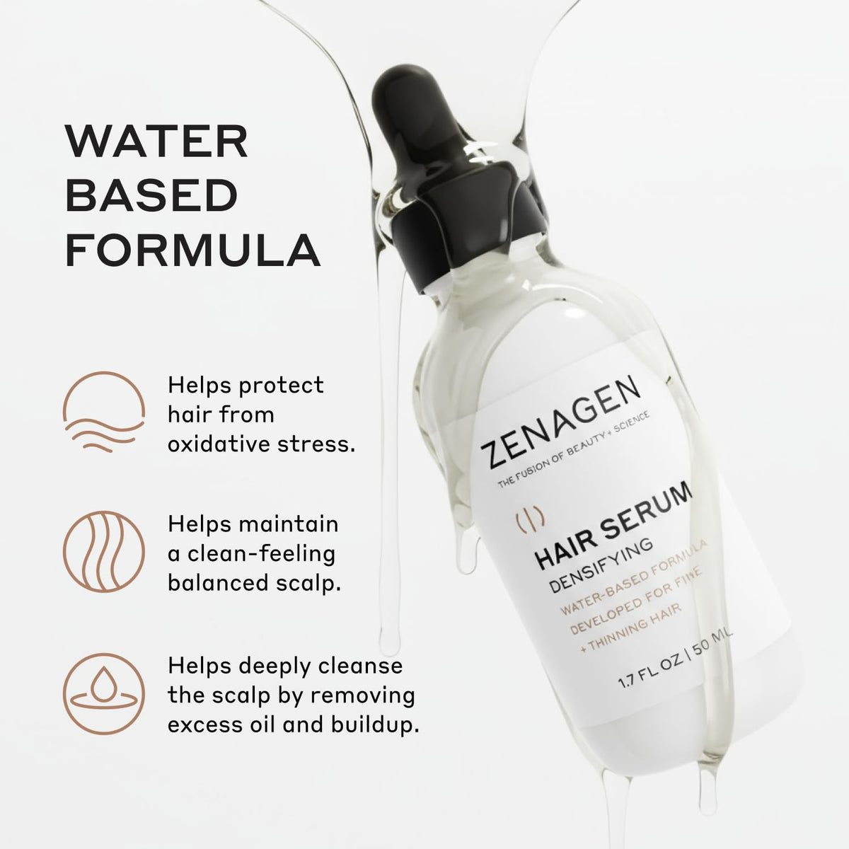 ZENAGEN kit size in hand for scale showing brand and travel-friendly convenience benefit