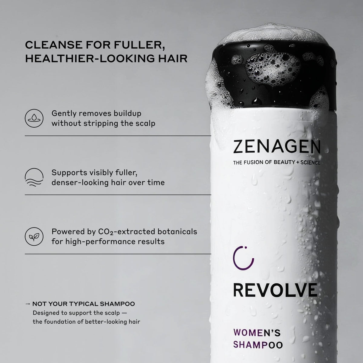 Zenagen Revolve botanical ingredients laid out to emphasize plant-based extraction benefit