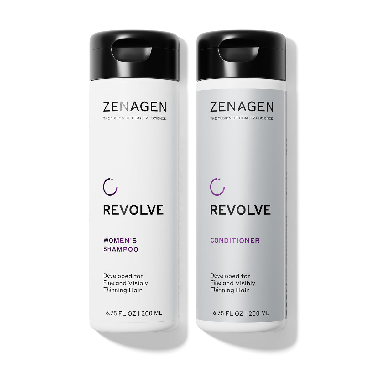 Zenagen Revolve bundle front packaging showing both bottles and benefit