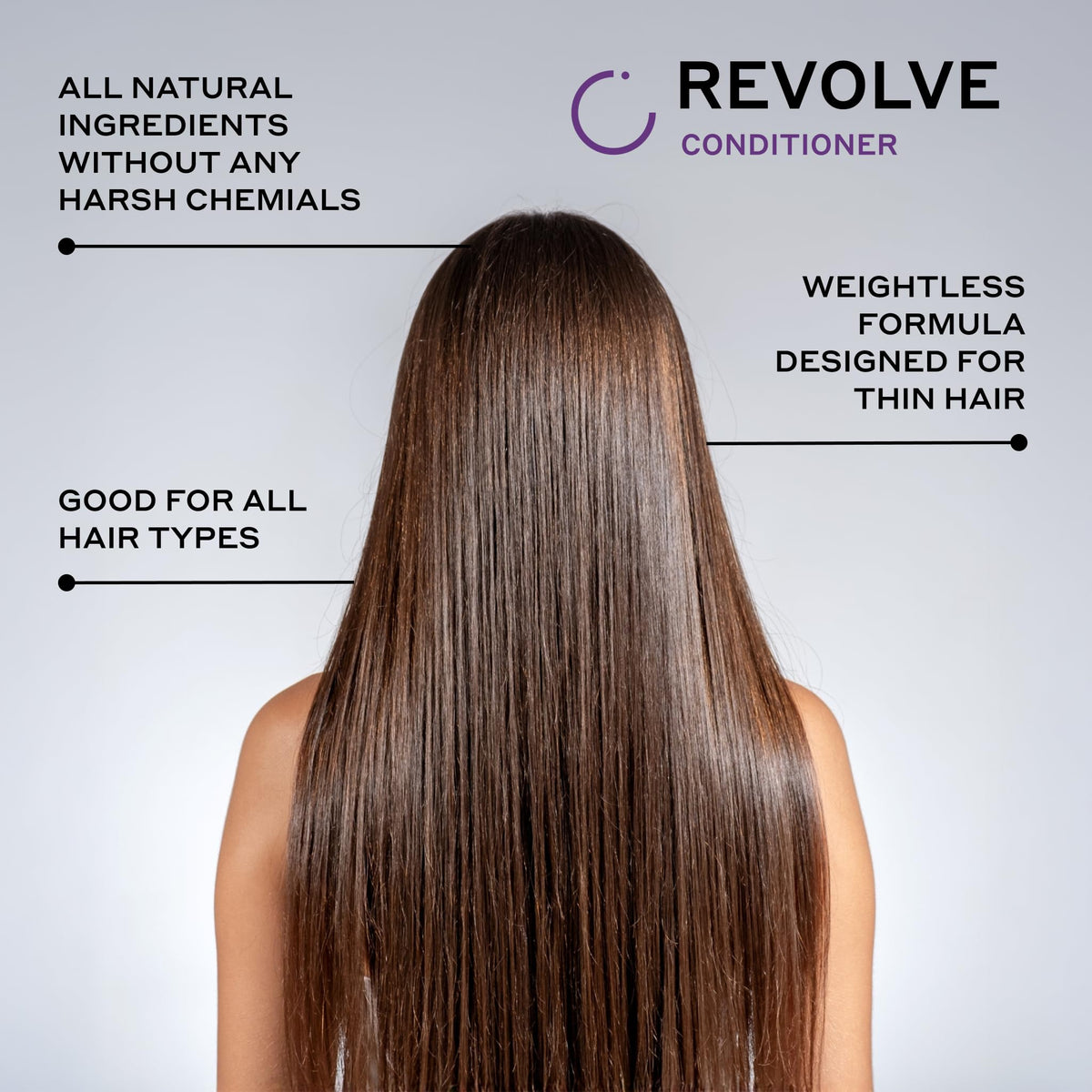 Zenagen Revolve applied in hair during rinsing showing smoothing benefit