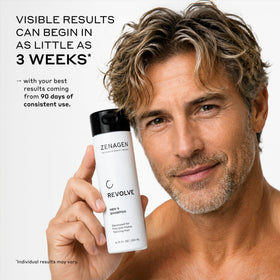 Zenagen Revolve saw palmetto extract detail supporting fuller-looking hair