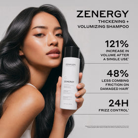 Zenagen foam texture close-up illustrating microfoam lift benefit