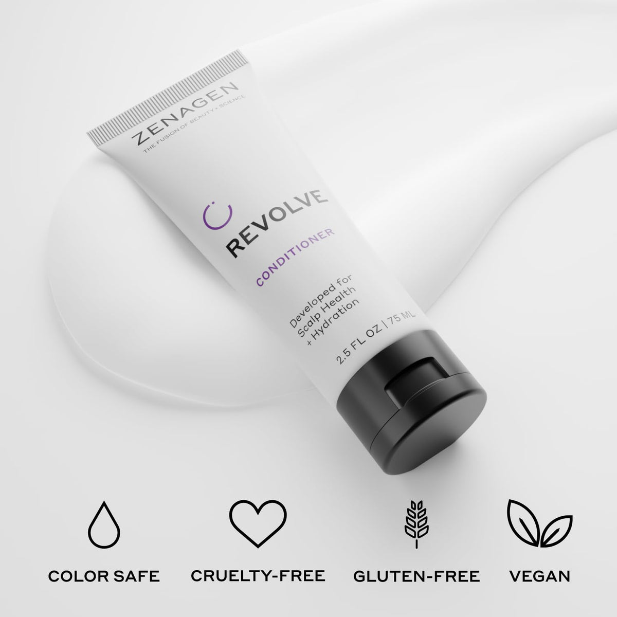 Zenagen bottles beside a hand for size comparison and easy carry benefit