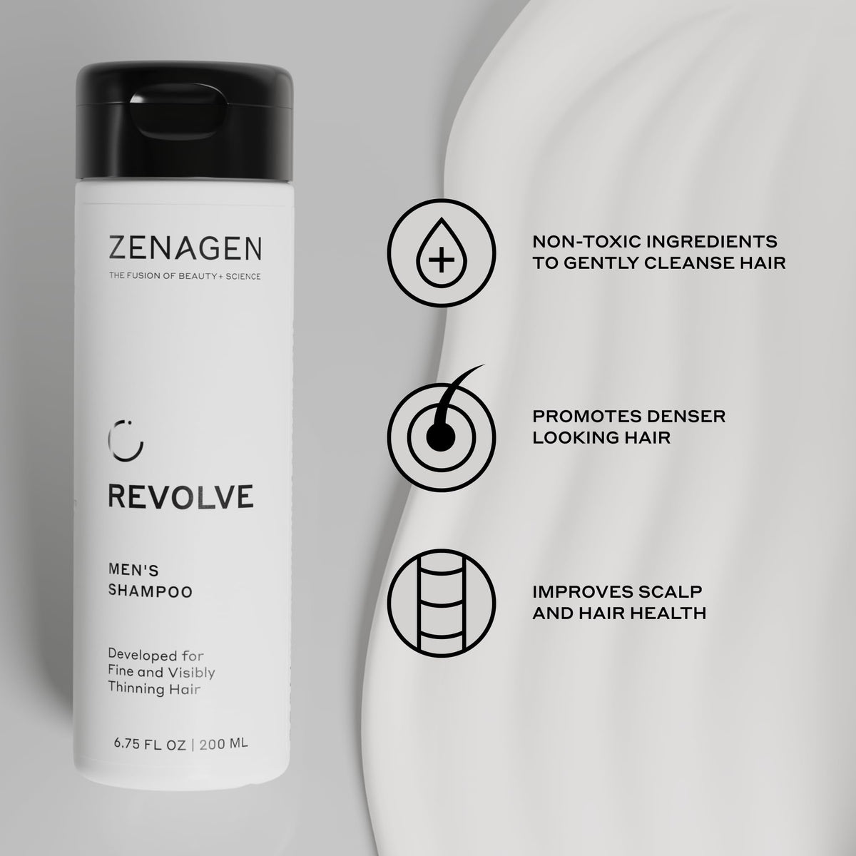 Zenagen travel kit in a gym bag lifestyle scene supporting on-the-go grooming