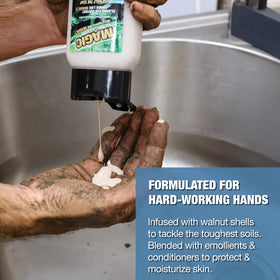 Zenex walnut shell scrubbers close-up displaying natural abrasive cleaning