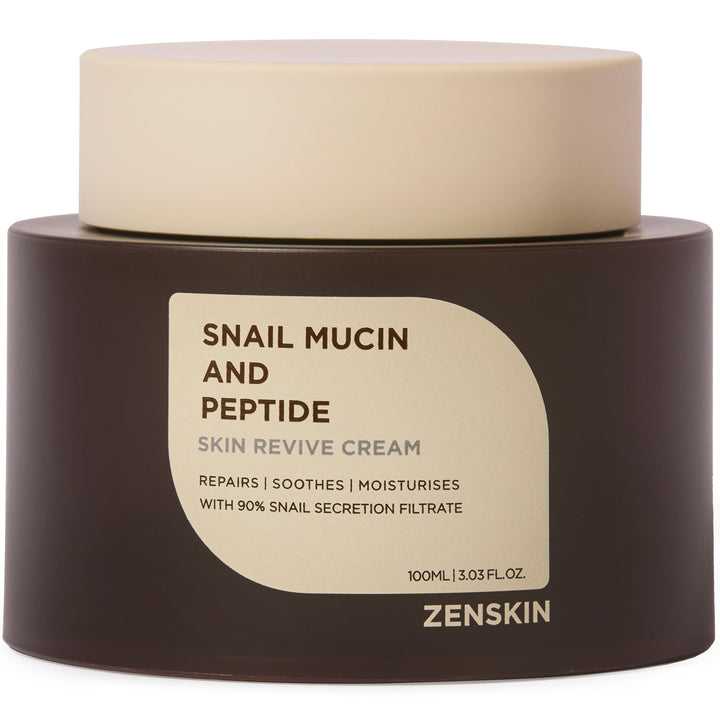 Zenskin jar front view showing label and compact design for easy daily use