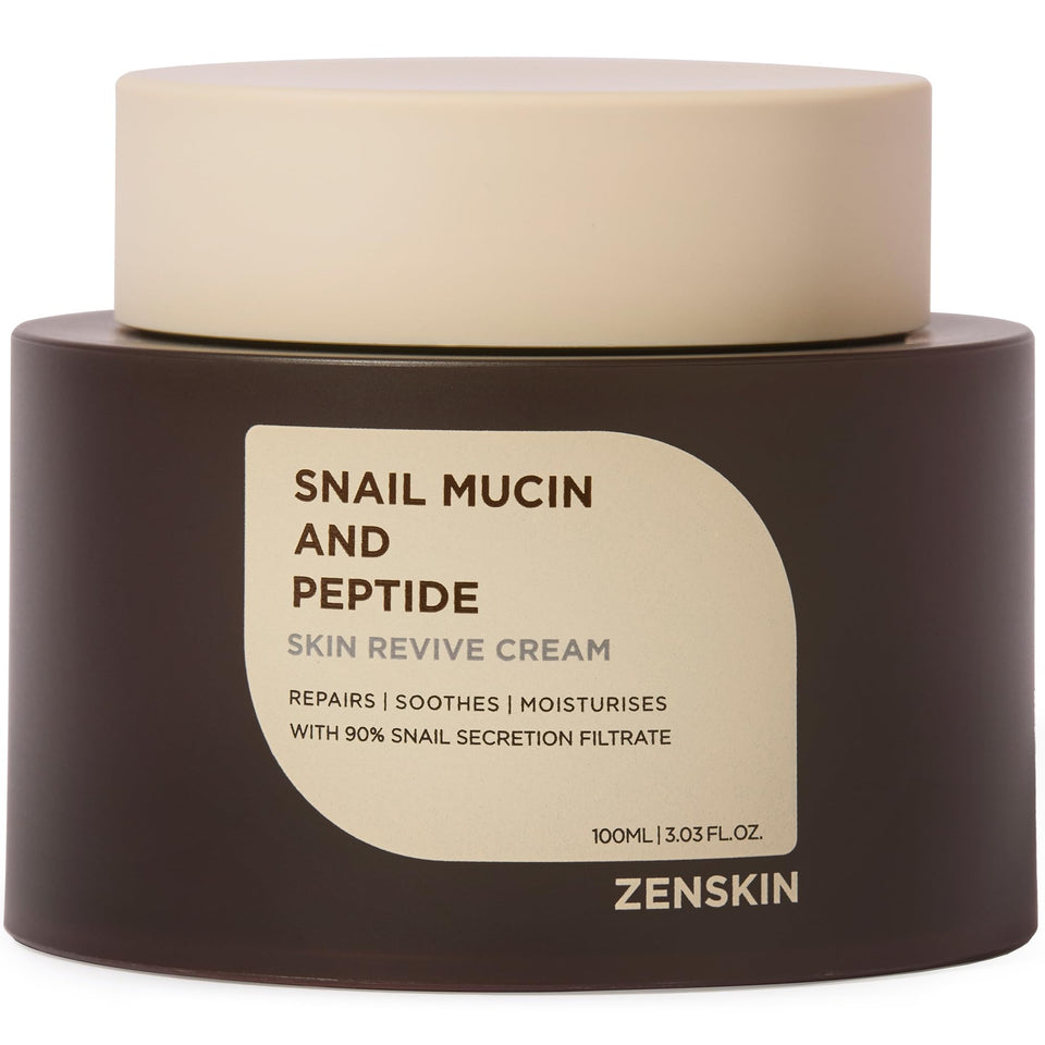Zenskin jar front view showing label and compact design for easy daily use