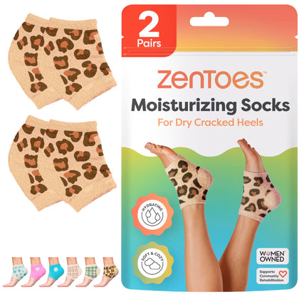 ZenToes front packaging showing cheetah pattern and benefits