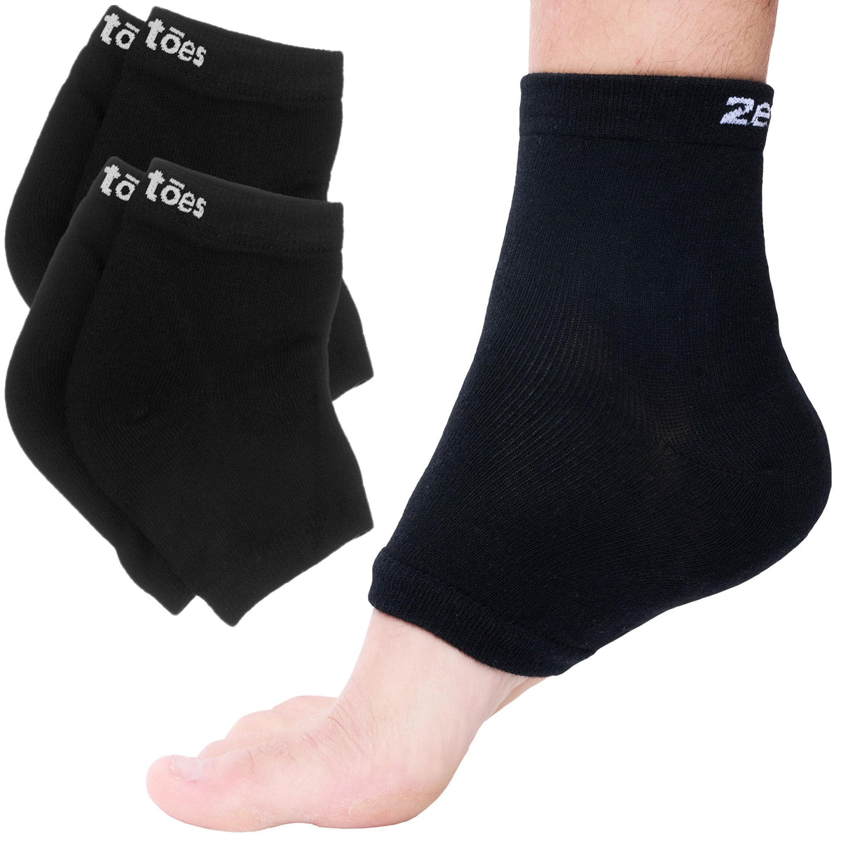 ZenToes front view open-toe socks showing breathable comfort and fit