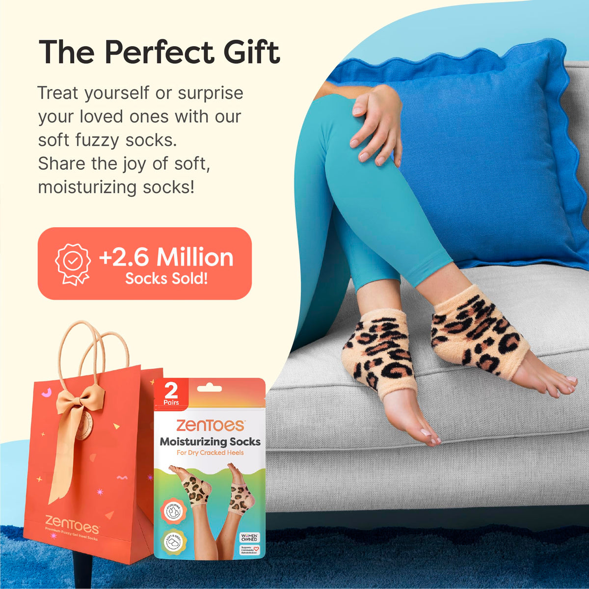 ZenToes styled as a gift to present a cozy spa experience
