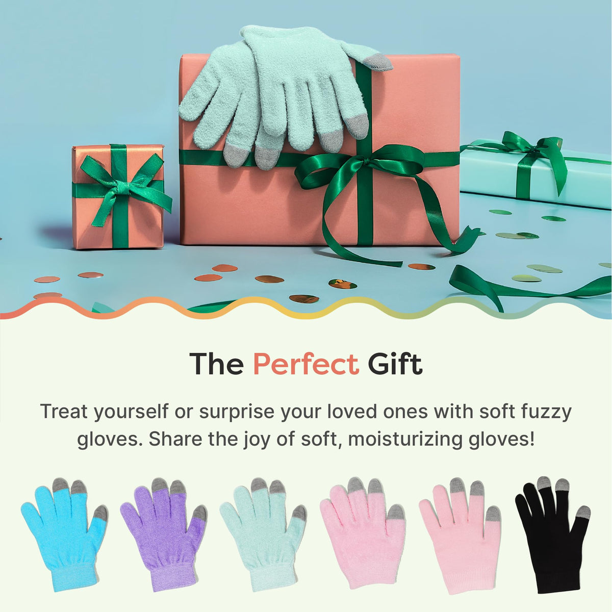 ZenToes gloves gift wrap idea for holiday giving and thoughtful self-care