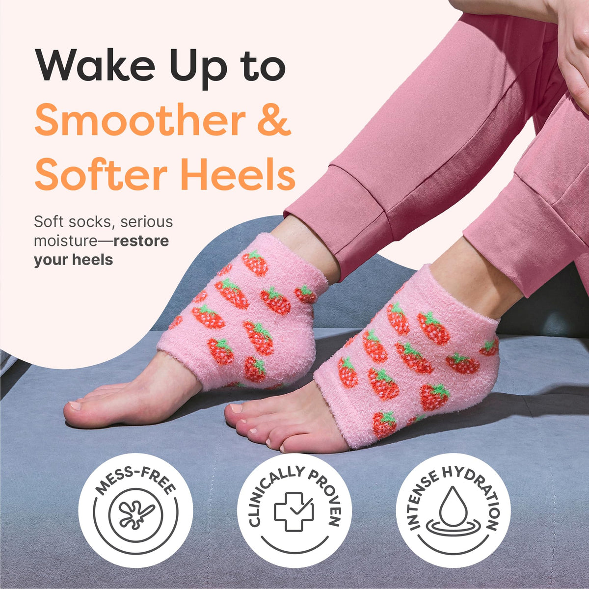ZenToes close-up of heel gel texture highlighting targeted moisture