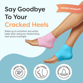 ZenToes heel gel close-up revealing gel texture and moisturizing benefit