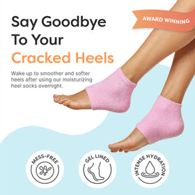 ZenToes heel gel close-up revealing infused oils for targeted hydration