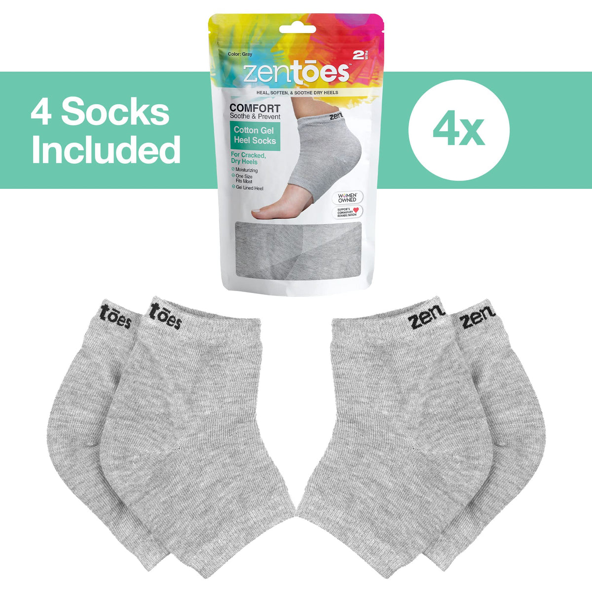 ZenToes in use while sleeping demonstrating overnight heel softening benefits