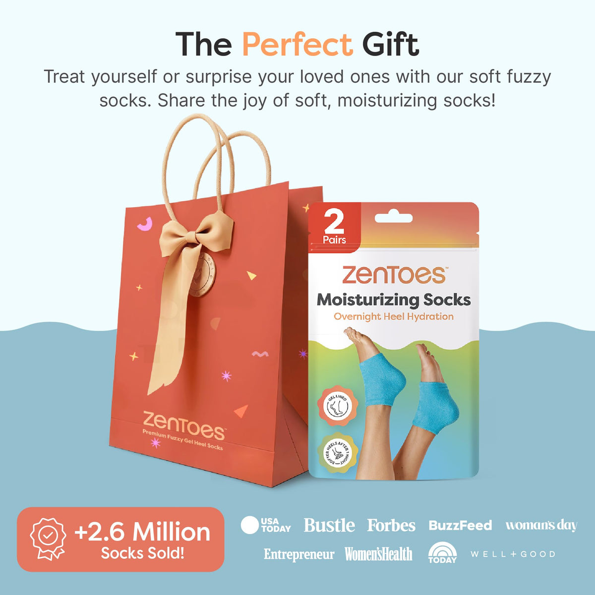 ZenToes packaging gift ready presentation ideal for spa gifts