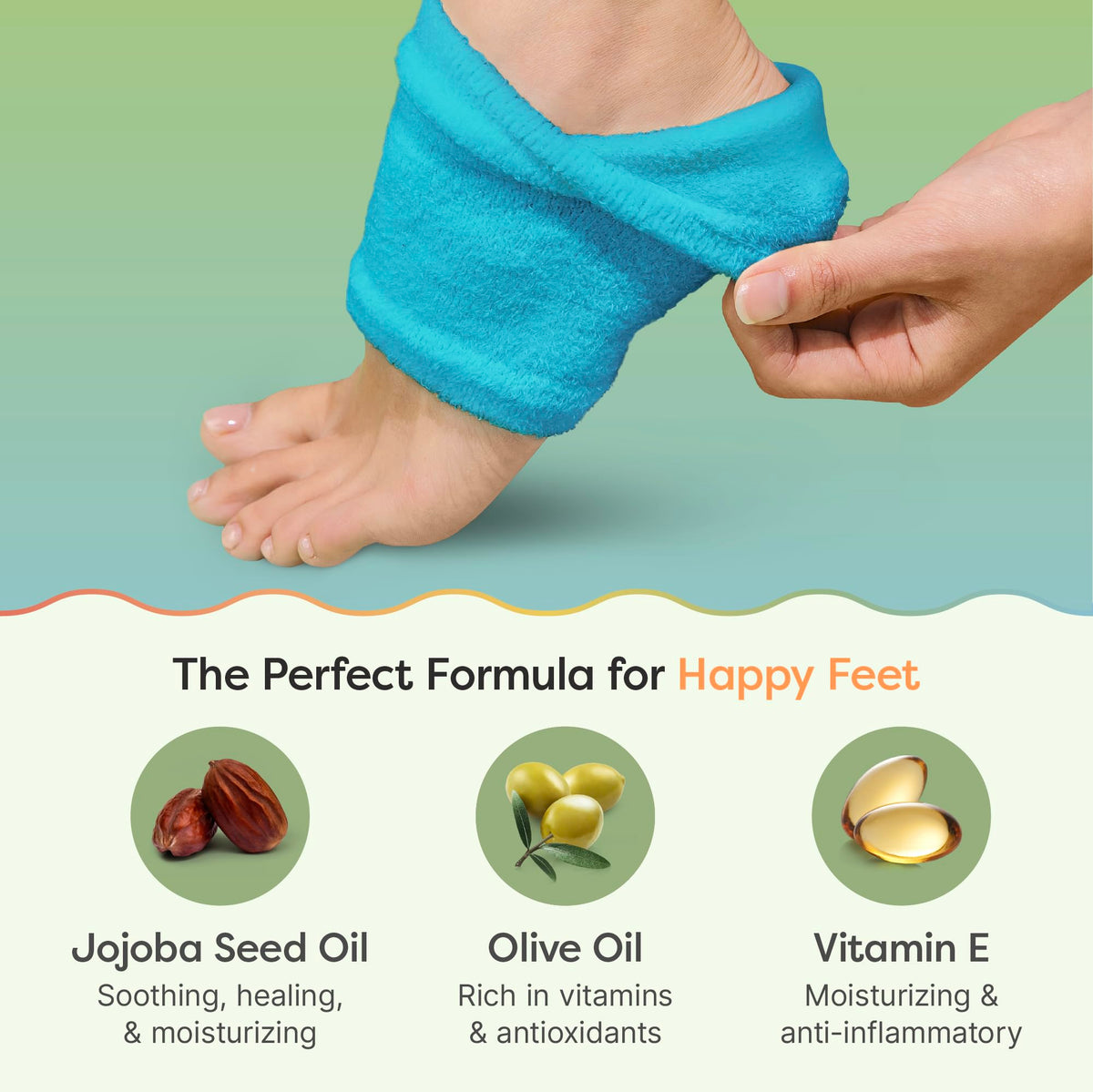 ZenToes wide-width sock worn on foot demonstrating roomy, relaxed fit