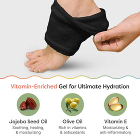 ZenToes wide width fit scaled against a hand for roomy comfort benefit