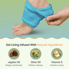 ZenToes worn on foot demonstrating comfortable overnight hydration