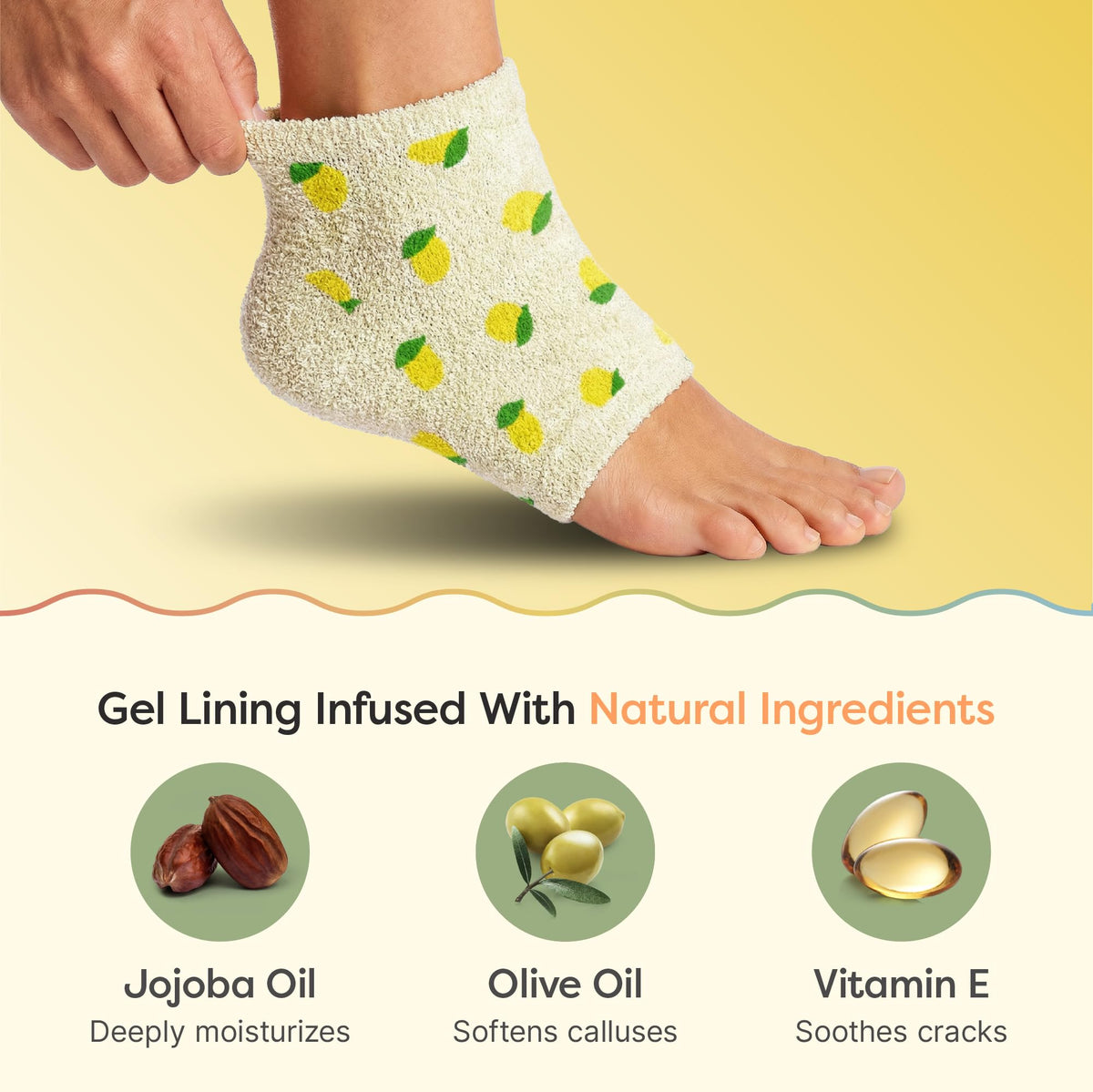 ZenToes socks worn on foot demonstrating fit and targeted heel care
