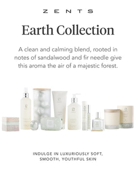 Zents Earth label close-up showing ingredient list and clean formulation benefit