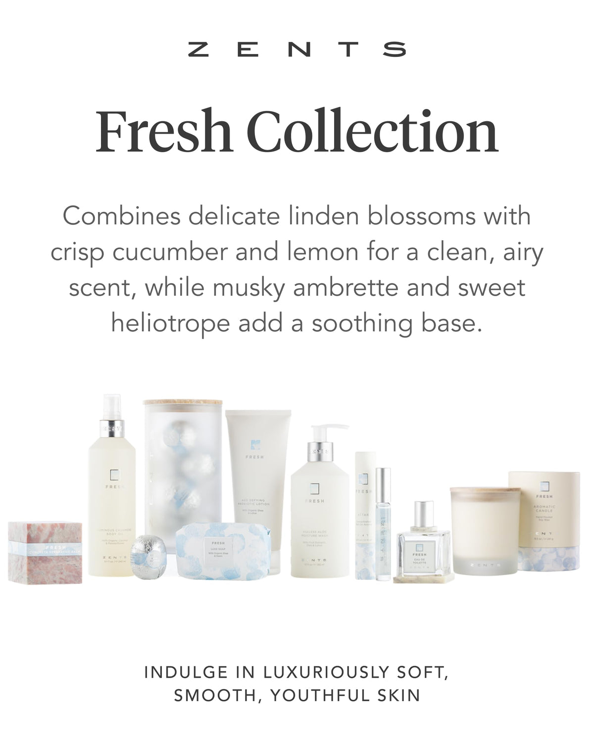 Zents bottle staged in bathroom showing daily routine use and comforting scent benefit