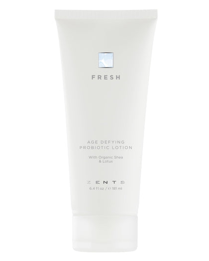 Zents front packaging showing bottle and Fresh fragrance benefit of lightweight hydration