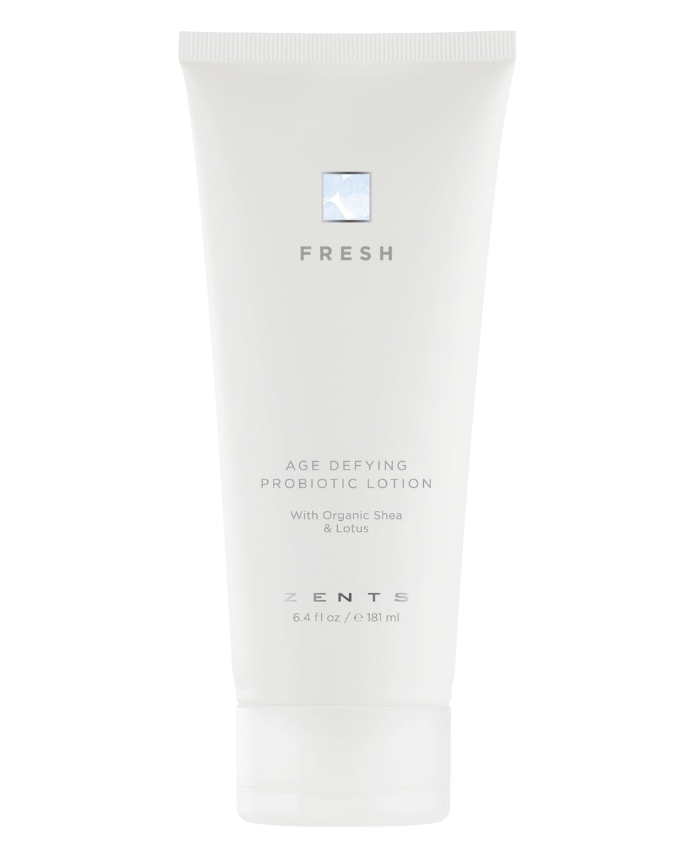 Zents front packaging showing bottle and Fresh fragrance benefit of lightweight hydration