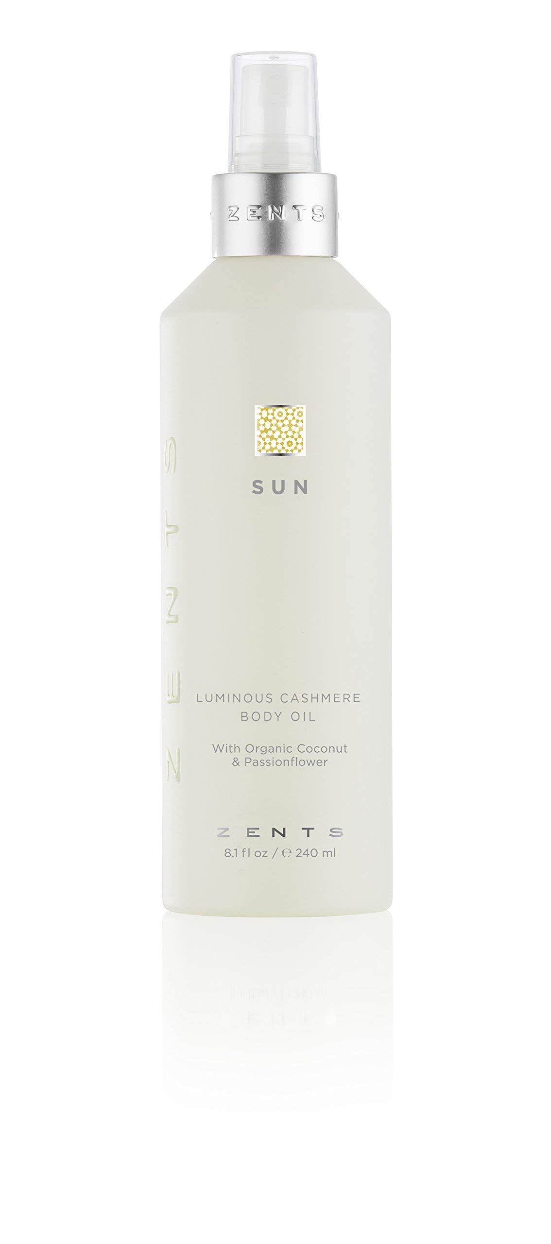 Zents front packaging showing bottle and label, highlights elegant design