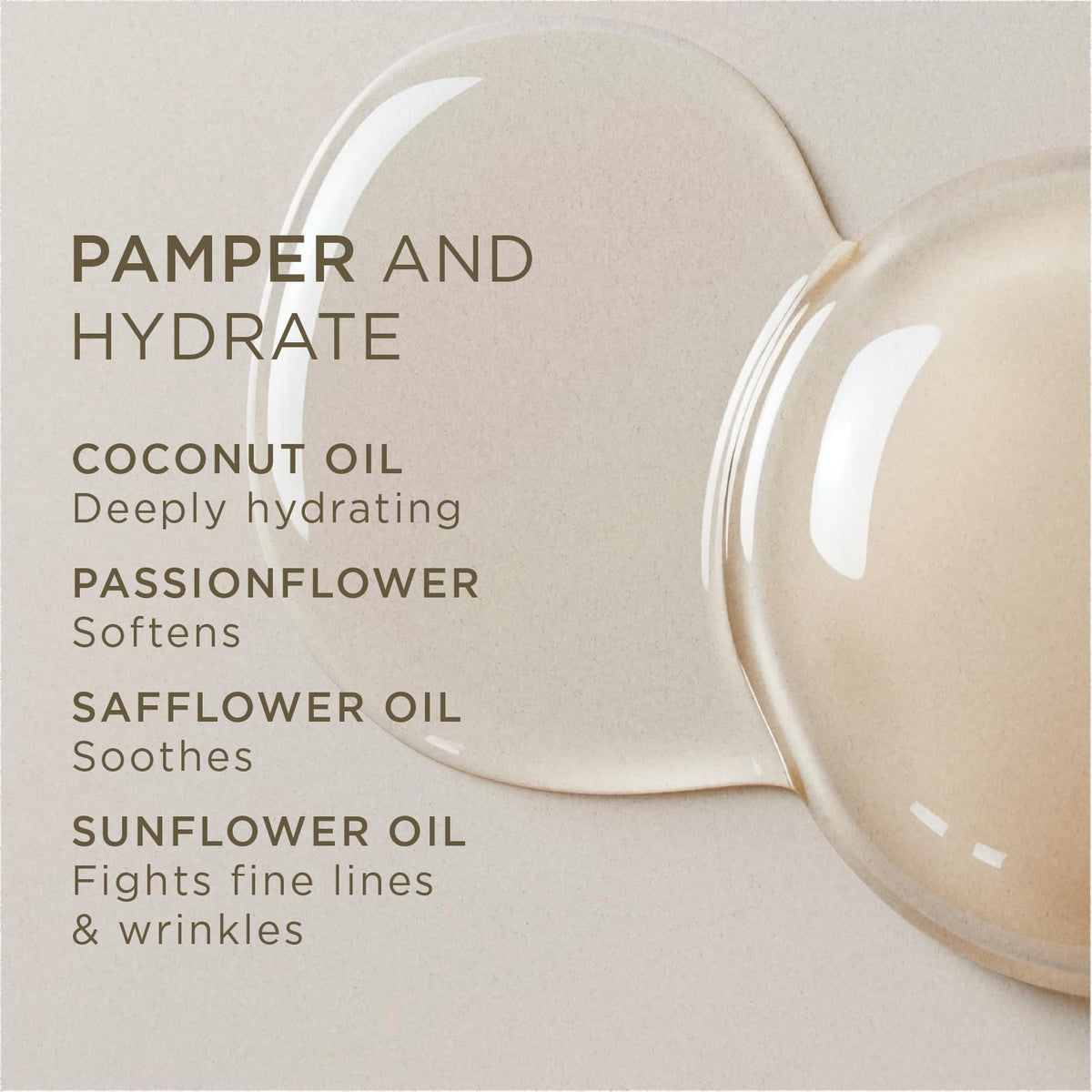 Zents oil droplet on skin showing silky texture and luminous finish