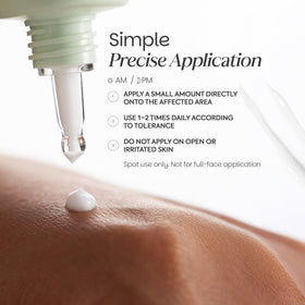 zenttu application on finger demonstrating precise spot dosing benefit